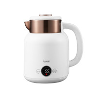 博拉利(bolali)电水壶双层防烫烧水壶热水壶304不锈钢内胆 智能数显1.5L家用开水壶BL-A1501BW