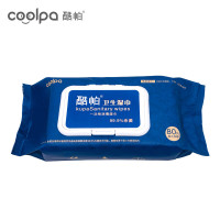 酷帕季铵盐消毒湿巾80片3包装居家办公消毒湿巾