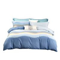 内野 床品四件套 床上用品床单枕套被套200*230cm海天一色HU-HY04M55