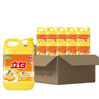 立白新金桔洗洁精 食品用餐具洗涤剂 不伤手无残留 强效去油1500g*10