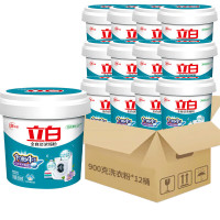 立白全自动浓缩洗衣粉 低泡易漂 清新香柠花香 桶装无磷型900g*12