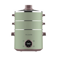 美菱(MeLng)电蒸锅电煮锅电火锅 多功能锅家用蒸包子馒头锅三层大容量分体式可拆洗电锅MT-LC2001