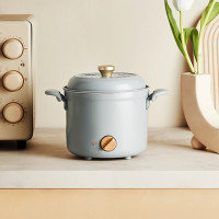 BRUNO复古小嗨锅电煮锅多功能锅电炖锅电火锅煎炒锅BZK-HG01 海盐蓝