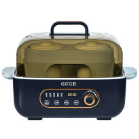 谷格(GUGE)多功能电蒸锅家用5L电炖锅可视多用途锅G959