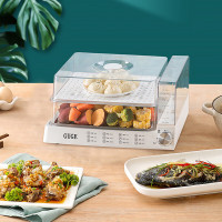 谷格(GUGE)电蒸锅多用途锅家用透明大容量13.5L电蒸箱多功能料理电蒸笼G788