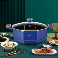 谷格(GUGE)多功能锅九宫格电火锅家用多用途电煮锅电煎锅电炒锅不粘料理锅G969