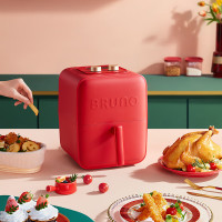 BRUNO空气炸锅家用3.5L多功能无油煎炸空气烤箱电炸锅薯条机小魔方电子式BZK-KZ02-RD