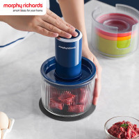 摩飞电器(Morphyrichards)绞肉机 家用套娃料理机 多功能辅食机电动捣蒜器 搅拌机绞馅机碎肉机MR9405