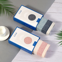 洁玉吸水速干柔软亲肤男女儿童加厚不掉毛洗脸巾浅暖毛巾系列组合两条装