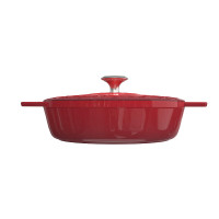 BREGUET宝玑琅彩珐琅锅5L海鲜锅家用炒锅铸铁锅28CM 经典红 BGA2601
