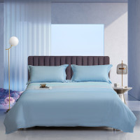 博洋家纺(BEYOND HOME TEXTILE)月白烟青床品四件套 床上用品床单枕套被套