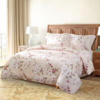 梦洁家纺妍紫棉印花四件套床上用品200*230cm1010189459AX003