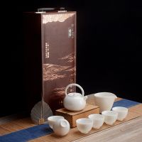 知者覺器 9件套羊脂玉瓷款