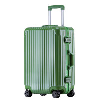 WRC行李箱旅行箱登机箱20英寸糖果色时尚亮面铝框拉杆箱W-9012