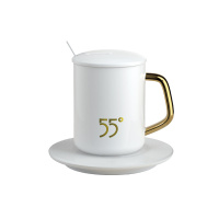 红帕 55度恒温杯保温马克杯暖暖杯办公室加热牛奶杯家恒温杯套装YM400