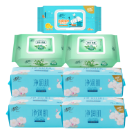 清风净润肌棉柔巾70抽/包*4+清风纯水湿巾80片 /包*2+清风厨房湿巾40片/包*1