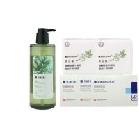 满婷青花椒除螨除菌内裤皂*2+满婷除螨养肤皂*3+沐浴露400ml*1