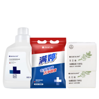 满婷洗衣液*1+皂粉*1+满婷青花椒除螨除菌内裤皂*2