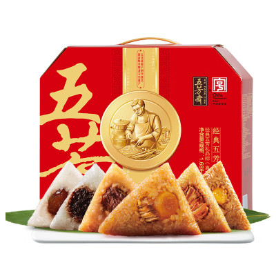 五芳斋 经典粽子12枚甜粽咸粽组合1680g