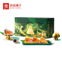 良品铺子 粽享臻品粽子组合1.6kg 8粽6鸭蛋4绿豆糕