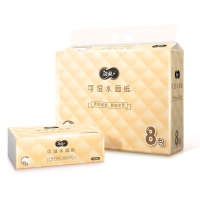 洁柔(C&S)牌纸面巾(商用软抽)3层100抽(8包装) JR306-08A
