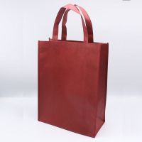 何大屋红色无纺布袋竖版30长*10宽(侧)*高38cm