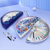 点石 学生文具套装实用小学初高中开学升学毕业生日精致文具组合中性笔套组DS-353E-1笔转芯移幻彩版