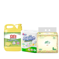 立白洗洁精1.006kg+抽纸 8包+厨房纸2卷