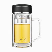 果兹(GUOZI)GZ-S53A星朗双层玻璃办公杯350ml (单位:个)