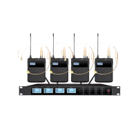 JBL富林达头戴领夹无线麦克风 一拖八