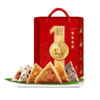 五芳斋 粽子中华老字号嘉兴猪肉豆沙蛋黄肉甜粽 [12粽6味]情享五芳1200g