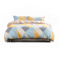 水星家纺棉四件套床单被套枕套床上用品1.5米床 时光浅影