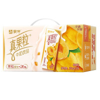 蒙牛真果粒 黄桃味牛奶饮品250g×12盒 黄桃果粒饮料 新老包装随机发