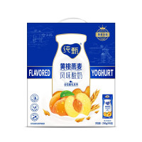 蒙牛纯甄黄桃果粒风味酸奶黄桃燕麦味200g×10盒新老包装随机发