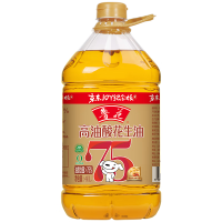 鲁花高油酸花生油4L 油酸含量大于75%食用油 5S物理压榨