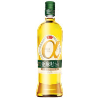 鲁花食用油 亚麻籽油750ml 压榨特香