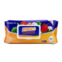 酷帕 40片厨房除污湿巾*3包KPCF-40Z