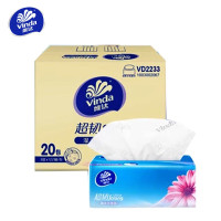 维达(Vinda)122抽3层超韧抽取式纸面巾 20包/箱 VD2233