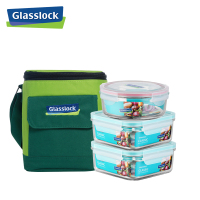 GLASSLOCK 盖朗 玻璃保鲜盒便当包三件套GL30