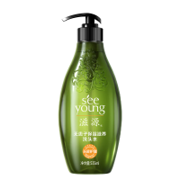 滋源(SEEYOUNG)无患子保湿滋养洗发水无硅油洗头水中干性535ml