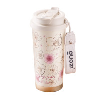 果兹(GUOZI)洛樱不锈钢保温杯500ML GZ-JD102落樱色