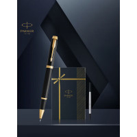 派克IM纯黑丽雅金夹宝钢笔IM系列