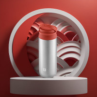 双立人(ZWILLING)不锈钢真空提手茶滤保温杯 450ml 红色 1029000