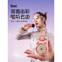 Divoom 蓝牙音箱 糖心粉 迷你套装 音箱+麦克风 无配置内存卡 (单位: 套 规格: 单套装) 180*140*2