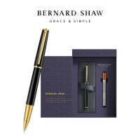 萧伯纳(Bernard Shaw)星耀曜夜黑金宝珠笔+尊享笔芯礼盒套装 签字笔商务礼赠金榜题名 计价单位:盒