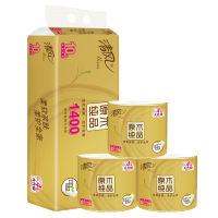 清风 有芯卷纸 原木金装4层140克*10卷
