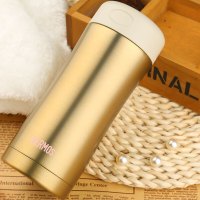 膳魔师(THERMOS)保温杯400ml高真空不锈钢男女商务办公保冷水杯子JCG-400GL