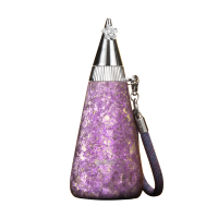 果兹(GUOZI)纯钛保温杯350ml超轻便携钛杯 GZC-Ti005-B幻霞紫