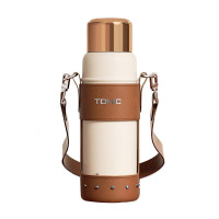 特美刻(TOMIC)保温杯600ml 纯钛茶隔焖陶瓷内胆泡茶杯 TW60167UCti01 初露白