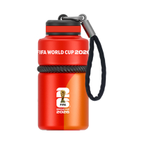 FIFA 2026美加墨世界杯纪念品能量口袋保温杯245ml红色 官方授权正品
